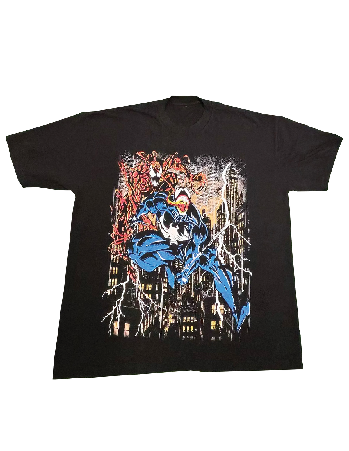 RED VS BLUE SYMBOITE BLACK TEE